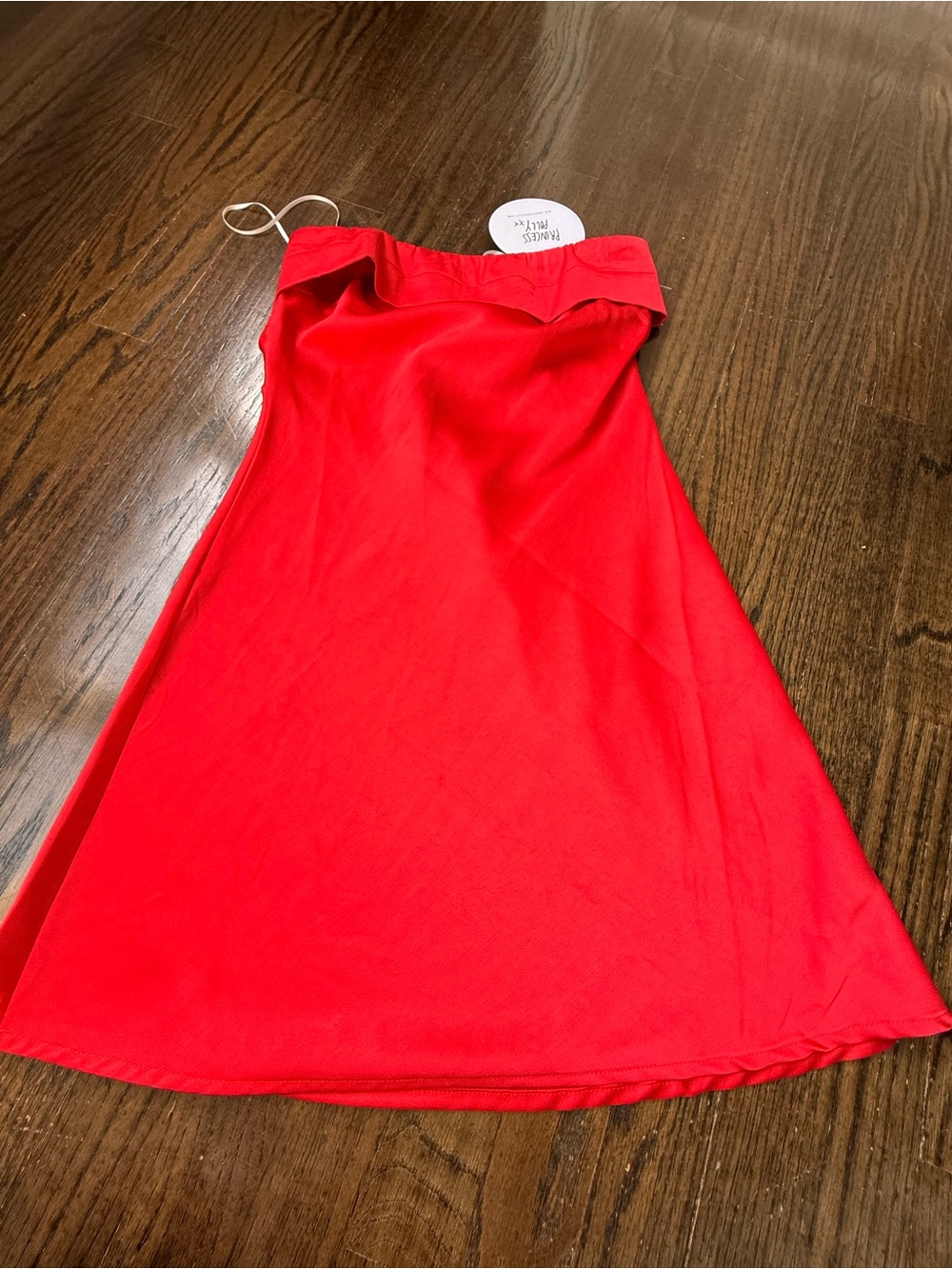 Princess Polly Red Strapless A-Line Dress